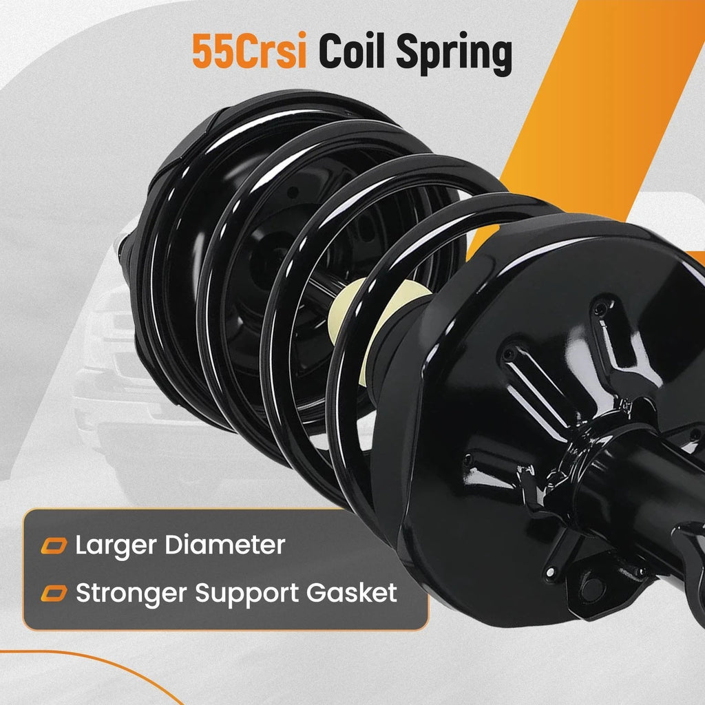 2X Front Struts Shock & Coil Springs Assembly for Mazda Protege (2000–2003)