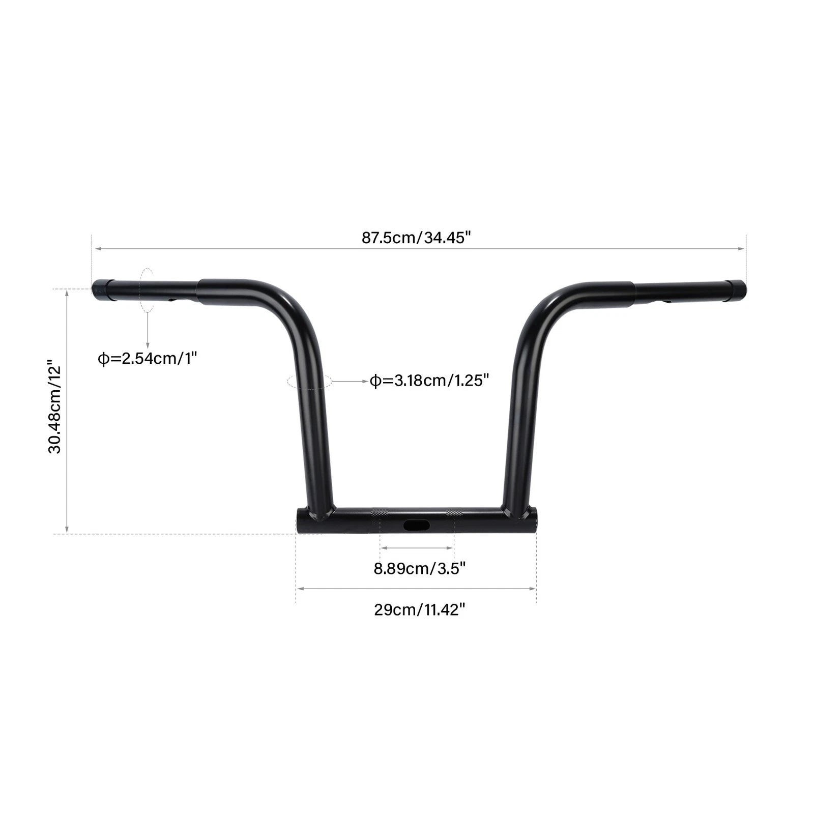 12" Rise 1.25" Handlebar for Harley Dyna (2006–2023)
