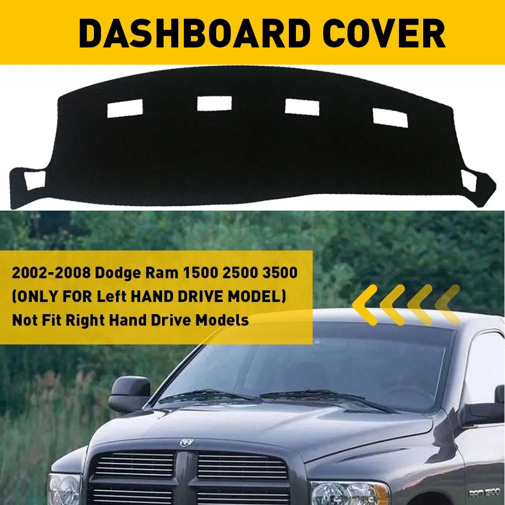 Dashboard Cover Mat for Dodge Ram 1500 2500 3500 (2002–2008)