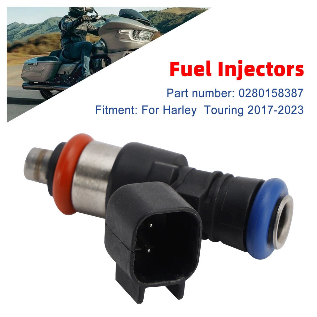 Set of 4 Fuel Injectors for Harley Touring FLHXSE CVO Street Glide (2017–2023) 0280158387