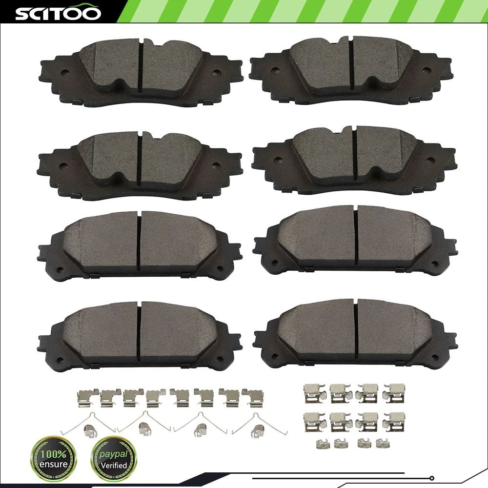 Front Rear Brake Pads for Lexus RX350 RX450H RX450HL (2016–2019)