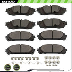 Front Rear Brake Pads for Lexus RX350 RX450H RX450HL (2016–2019)