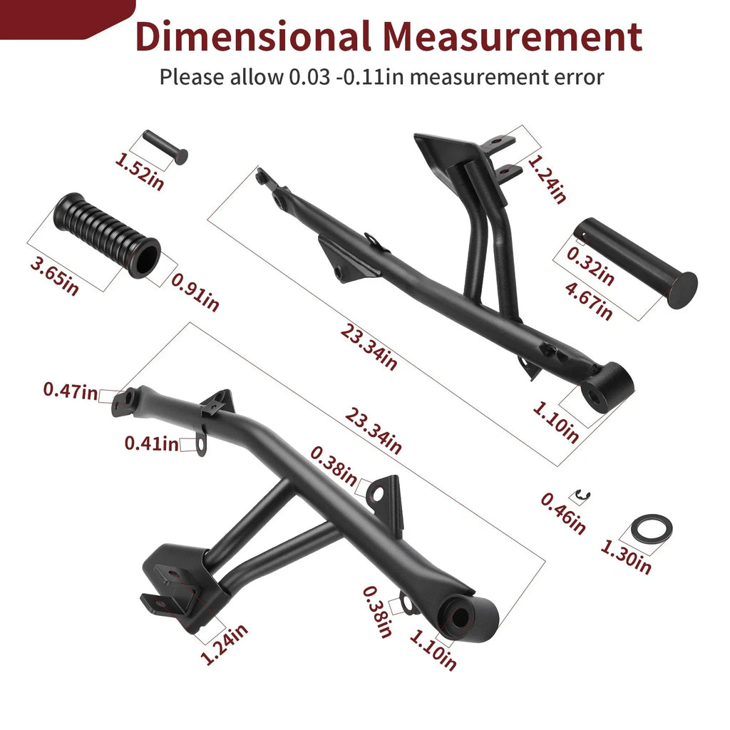 Passenger Foot Peg Set for Kawasaki Vulcan S EN650 (2015–2024)