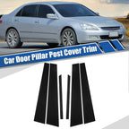 Glossy Black Car Door Window Pillar Post Covers for Honda Accord (2003-2007)