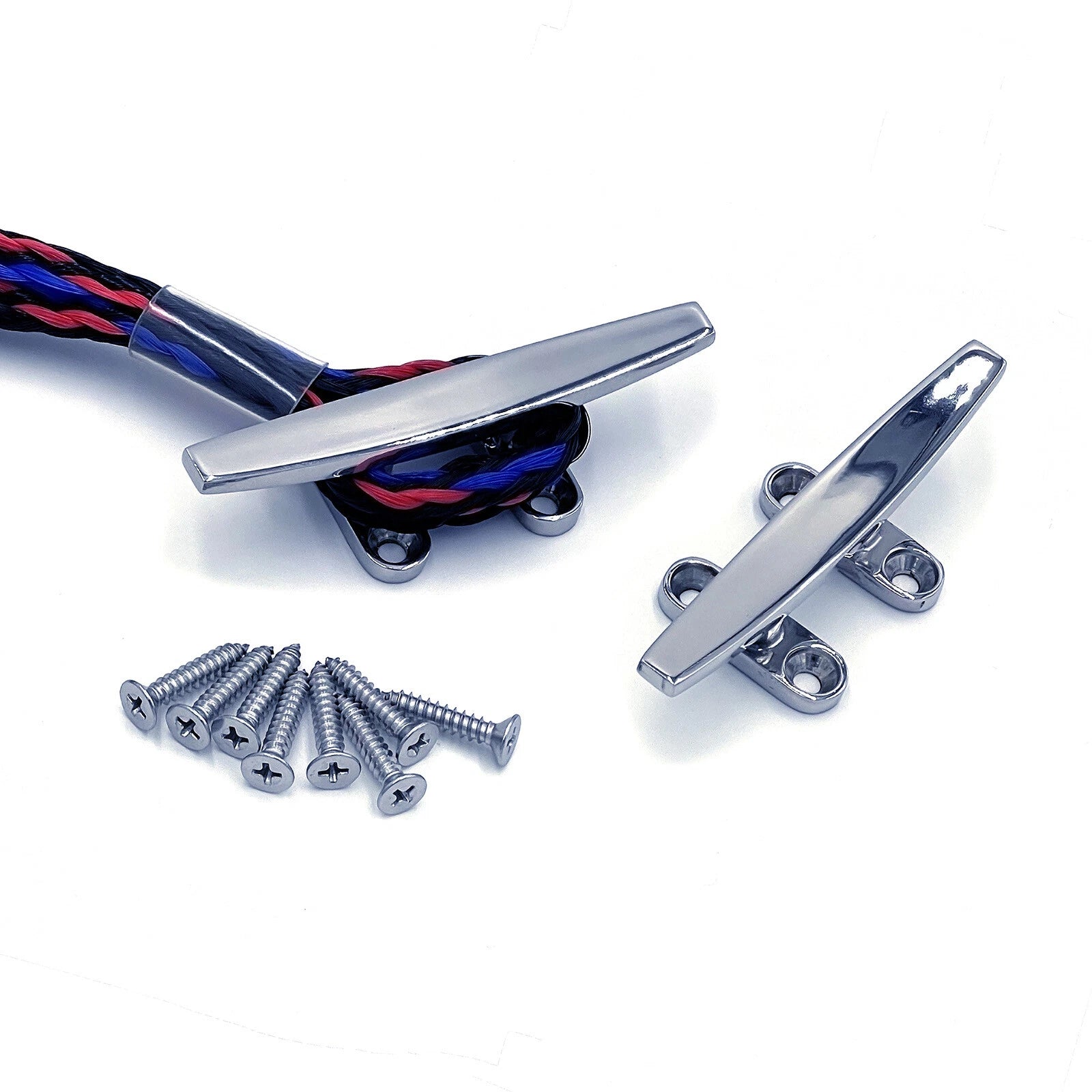 Set of 2 Stainless Steel Cleats for Jet Ski Kayak Docking