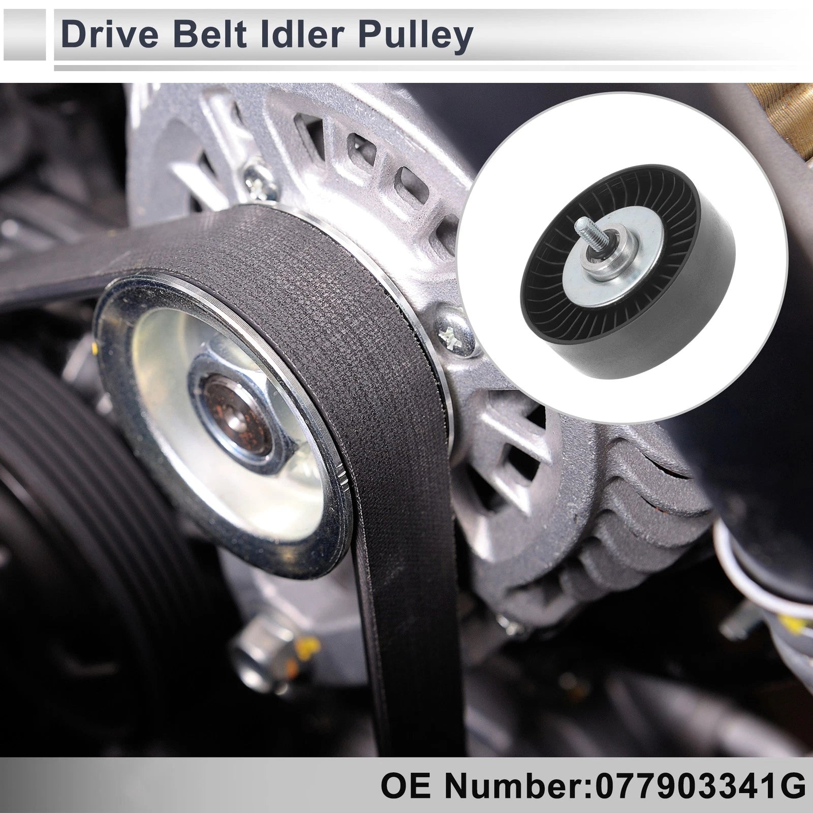 Drive Belt Idler Pulley for Volkswagen Touareg (2002–2006) No. 077903341G