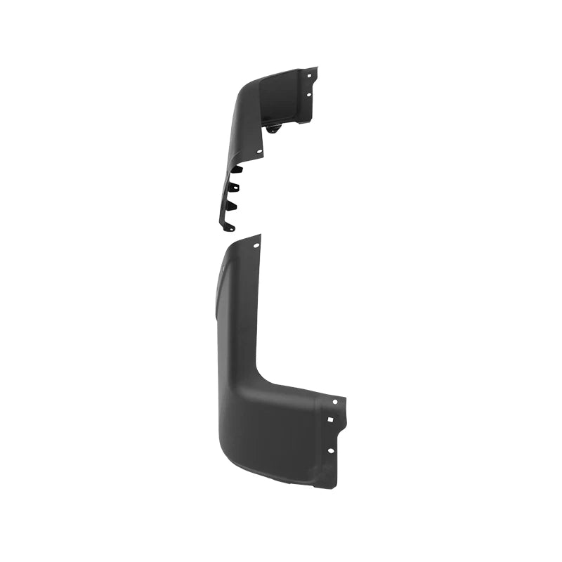 Set of 2 Black Rear Bumper Ends for Chevy Silverado 1500 (2007–2013)
