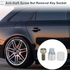 Type C Wheel Lock Lugnut with Bolt Kit Nut Removal Key for Audi A4L A5 (2013–2020)
