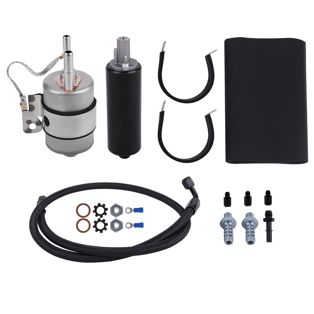 255LPH Inline High Pressure EFI Fuel Pump with Install Kit for Chevy V8 (1999–2014)