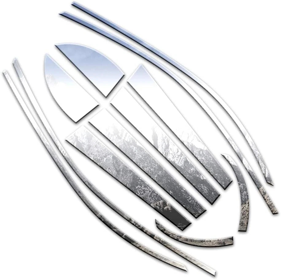 Luxury FX Chrome Window Package 12pc Replacement for Kia Optima (2001–2006)