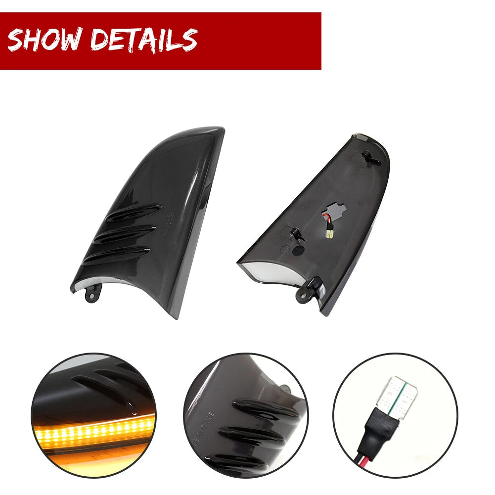 Smoked LED Side Mirror Signal Lights for Chevrolet Trailblazer (2002–2009)