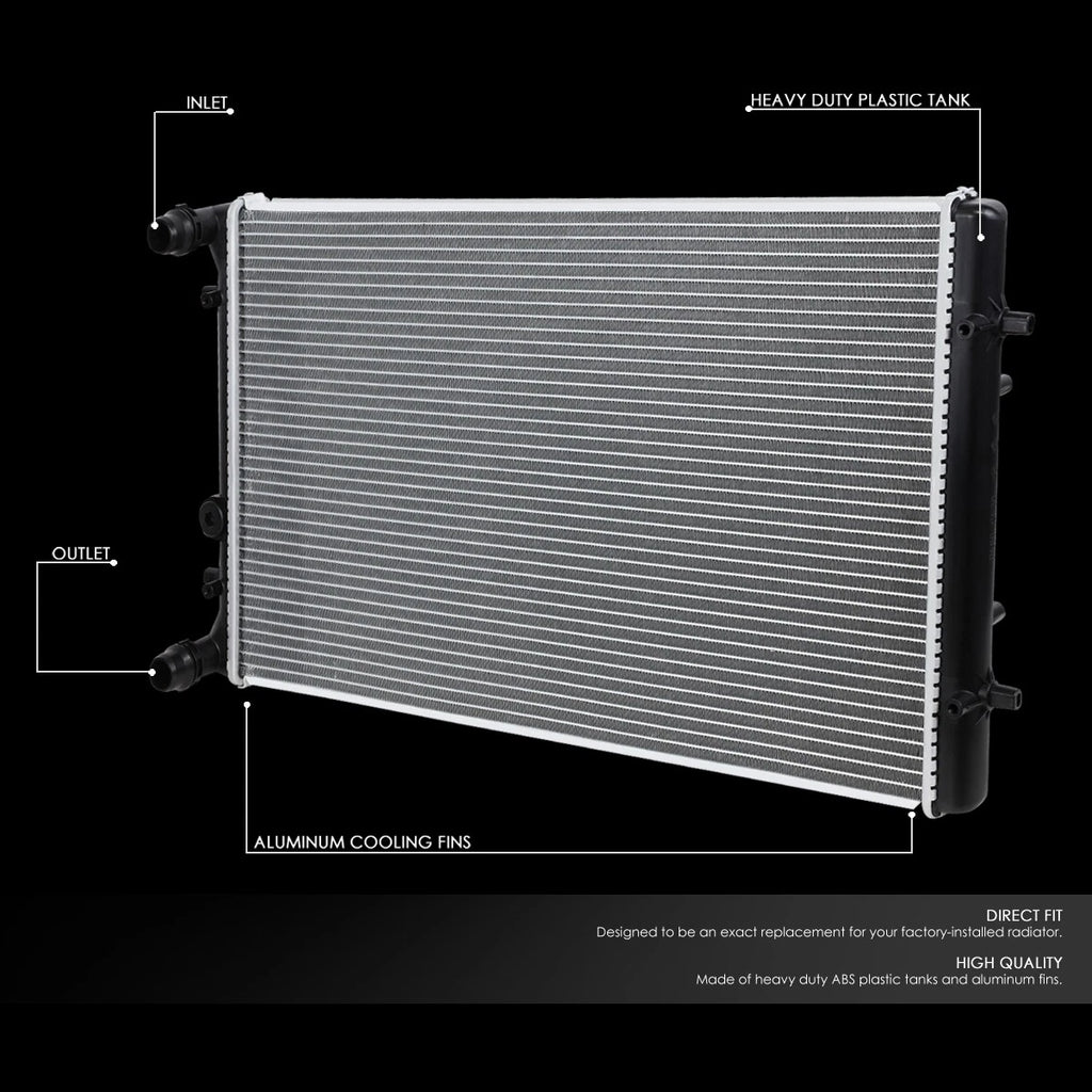 Aluminum Core Cooling Radiator for VW Golf City/GTI/Jetta (1999–2010) DPI 2265