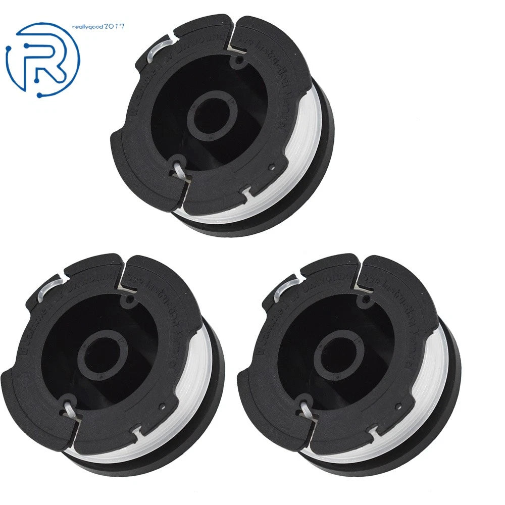 Set of 3 String Trimmer Spools for Black+Decker GH900 