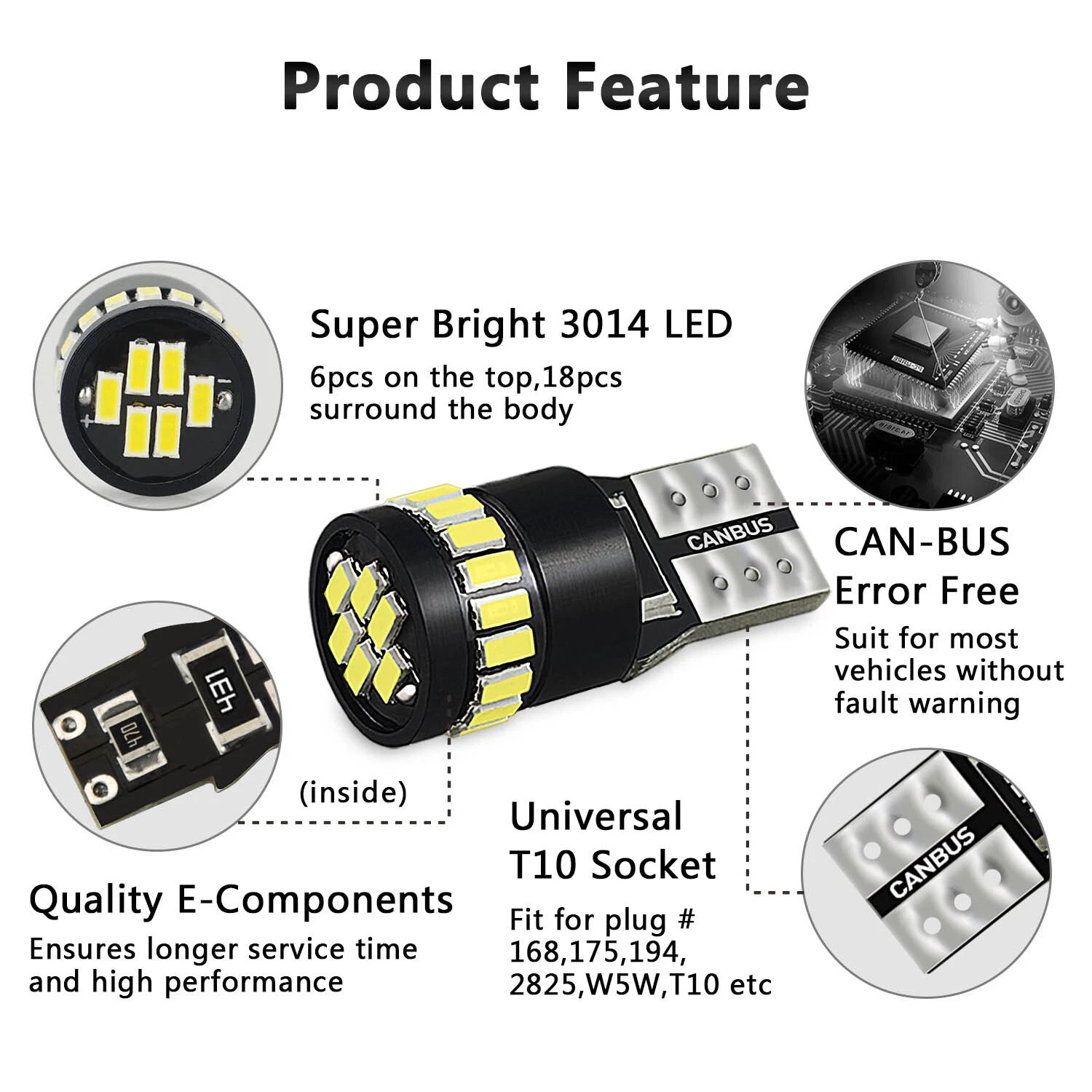 Set of 2 LED Map Dome License Plate Lights for Various Vehicles (YYYY–YYYY)