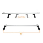 3Pcs Universal 58" Aluminum Roof Rack Crossbar Cargo Carrier