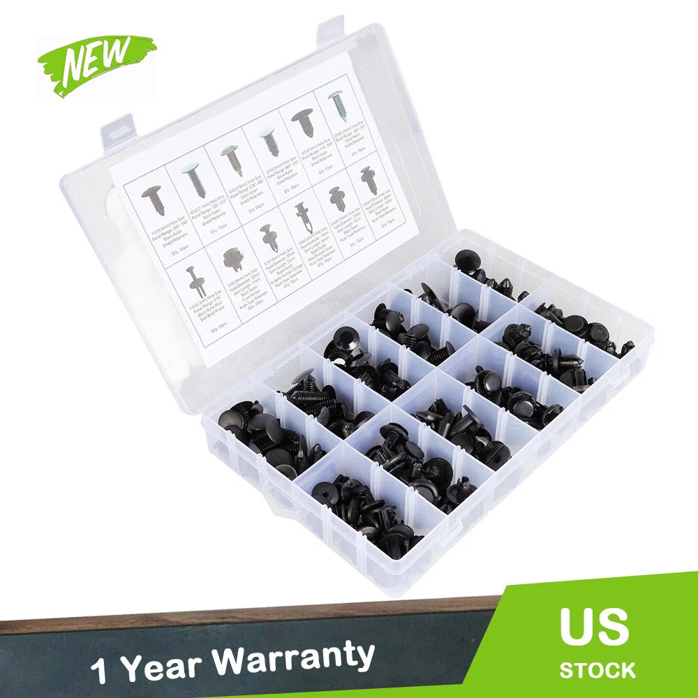 192Pcs Push Retainer Kit for Automotive Fasteners