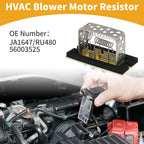 HVAC Blower Motor Resistor   No.JA1647/RU480/56003525