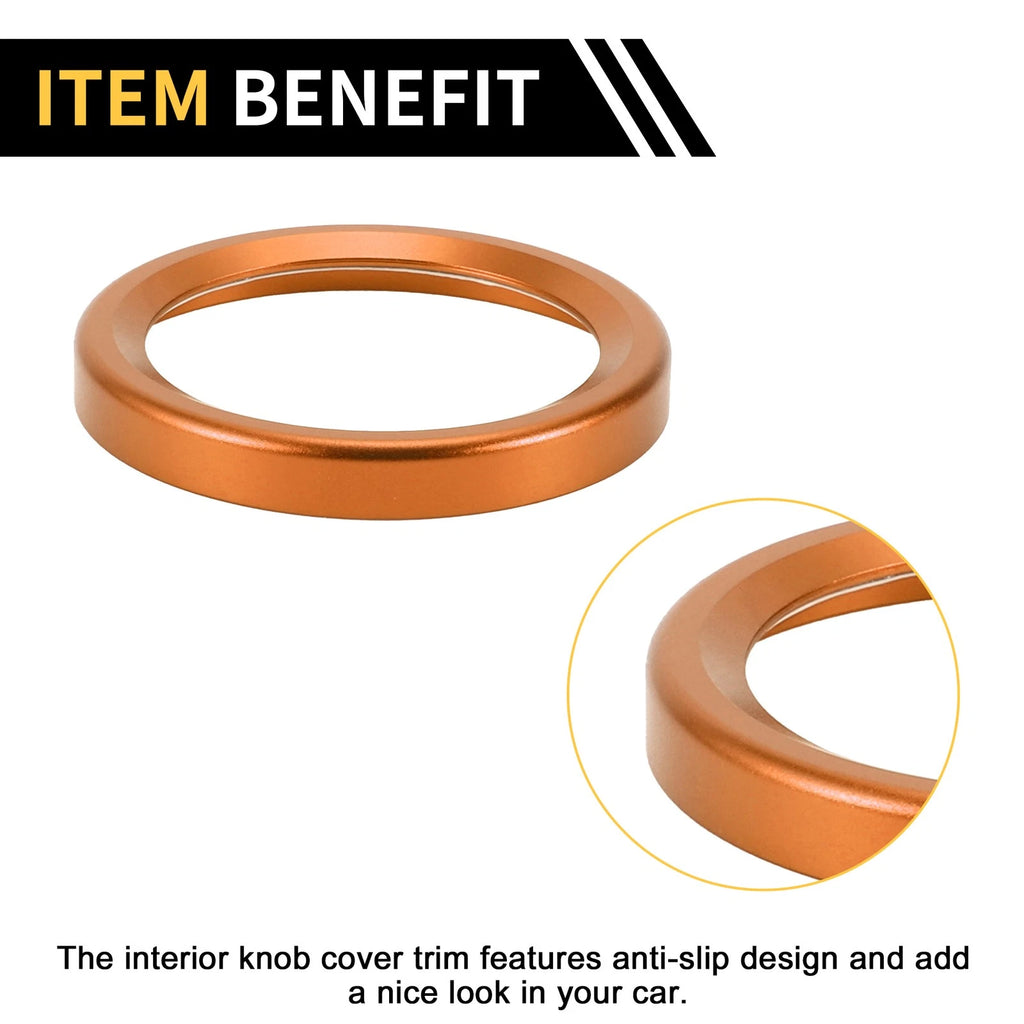 Engine Start Stop Button Switch Knob Cover Ring for Ford Maverick (2022) Orange