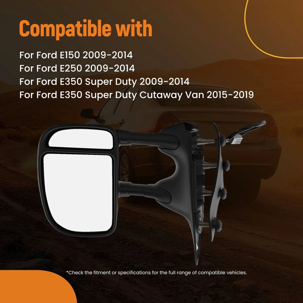 Passenger Side View Mirror for Ford E-Series E250 E350 E450 (2000-2023)