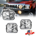 2X Clear Chrome Front Corner Signal Lights for Hummer H3 (2006–2010)