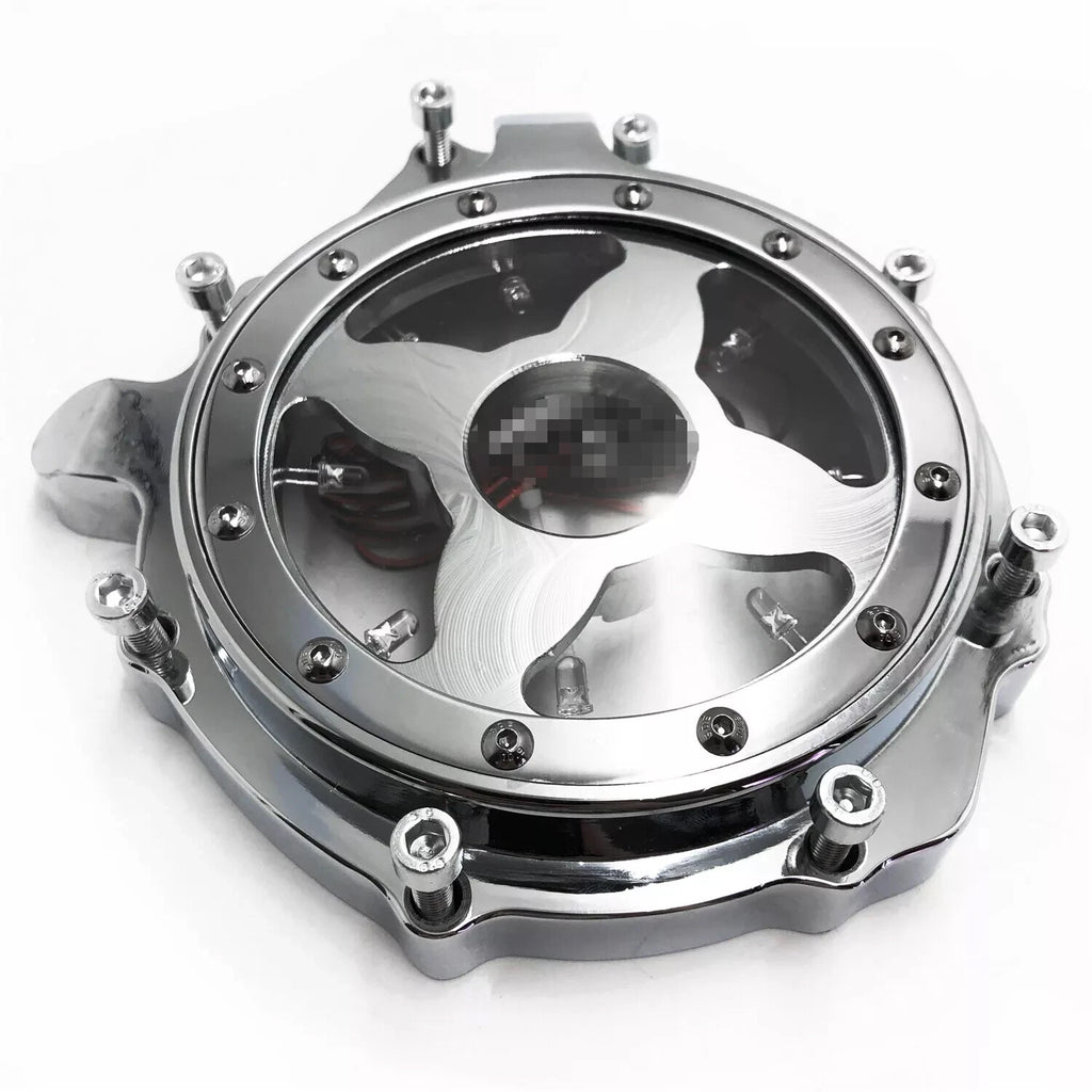 Engine Stator Cover Clear Green LED for Honda CBR1000RR (2004–2007) & CB1000RA (2008–2024)