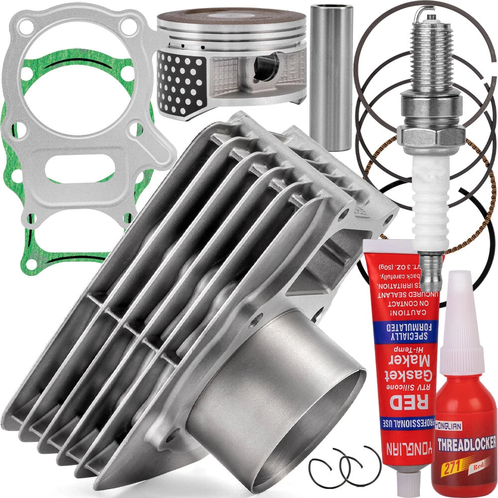 74mm Big Bore Cylinder Piston Gasket Top End Kit for Honda TRX250 (2001–2008)