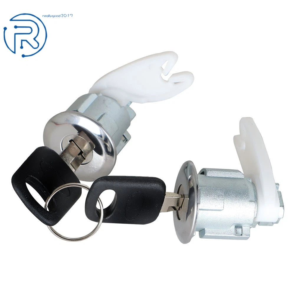 Door Lock Cylinder Set of 2 W/Key for Ford F150 250 350 (1992–1995)