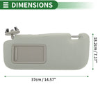 Left Sun Visor for Toyota Corolla (2009–2013) with Mirror No. 74320-12L50-B0