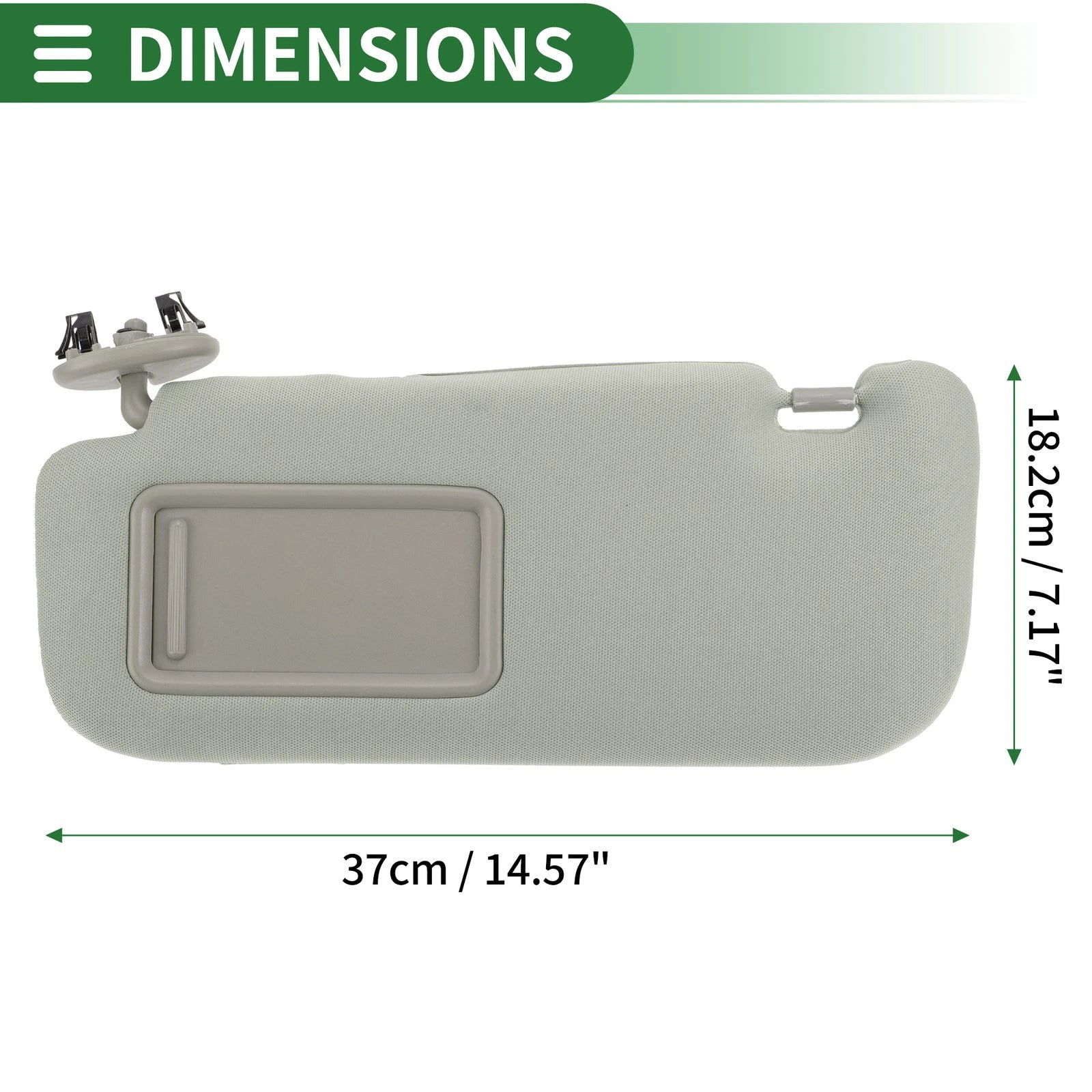 Left Sun Visor for Toyota Corolla (2009–2013) with Mirror No. 74320-12L50-B0