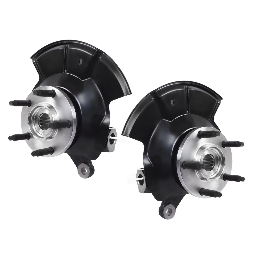 Front Left & Right Steering Knuckle & Wheel Hub Bearing for Ford Edge (2007-2014)