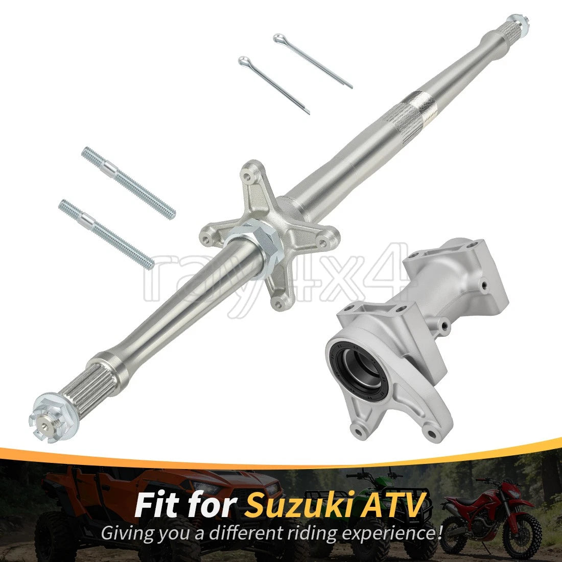 Rear Axle Shaft & Bearing Housing Carrier for Suzuki QuadSport Z400 (2003–2008)