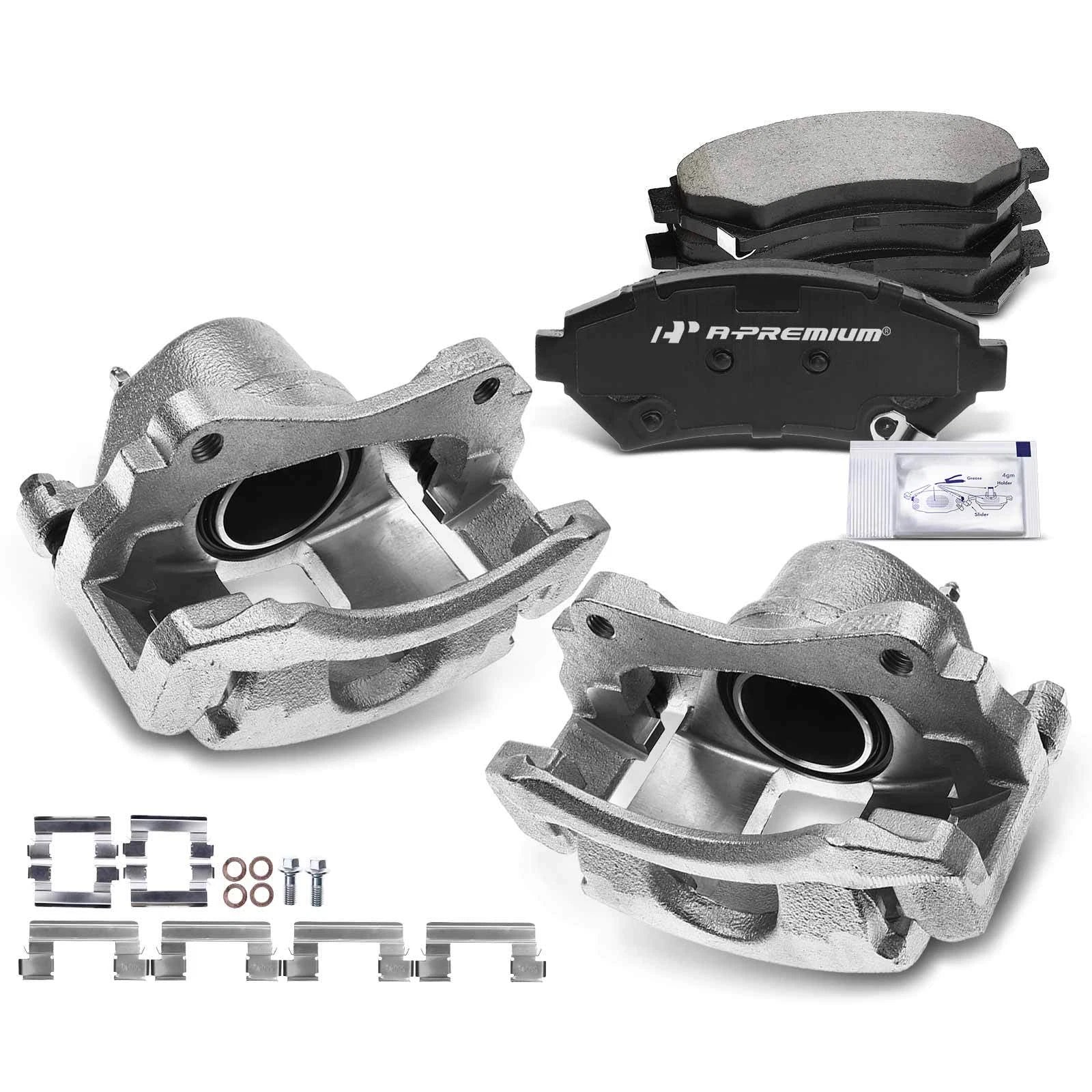 Front Brake Caliper and Ceramic Brake Pad for Chevrolet Impala Buick (2006–2020)
