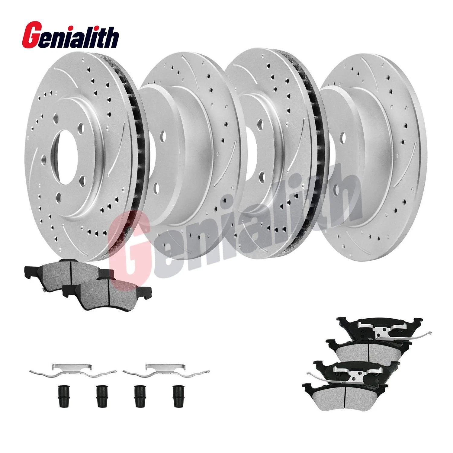 Drilled Rotors & Brake Pads for Chrysler Town & Country, Grand Caravan