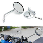 Rearview Round Mirrors / 10MM / for Suzuki GT 125/185/250/380/550/750