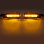 Clear Dynamic Amber LED Front Side Marker Lights for Opel Astra (2010-2019)