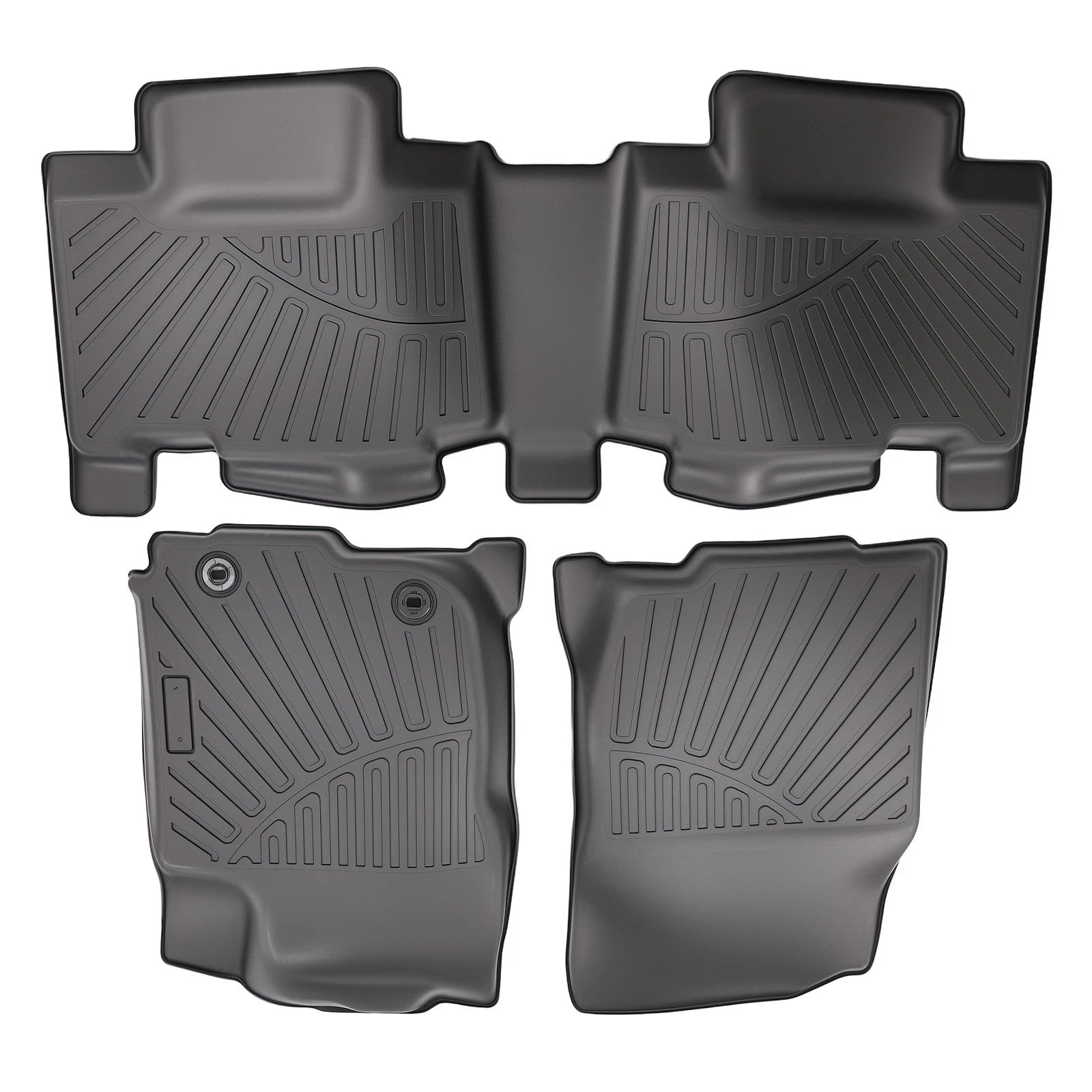 Set of 4 Car Floor Mats for Toyota RAV4 (2013–2018) Black TPE Waterproof