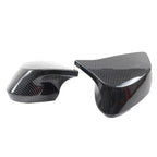 Pair Carbon Look Rearview Side Wing Mirror Cover Caps for Corvette C8 (2020–2024)