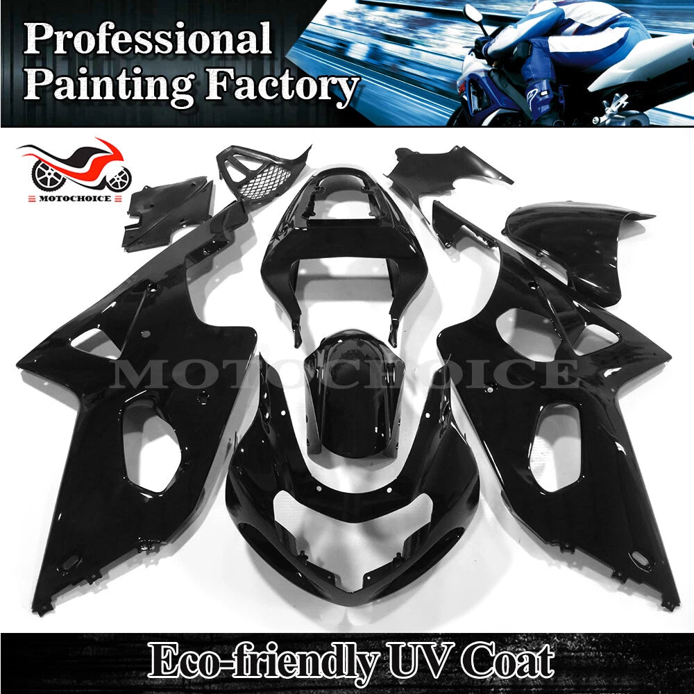 Fairing Kit for Suzuki GSXR1000 (2000–2002) - Glossy Black ABS Injection