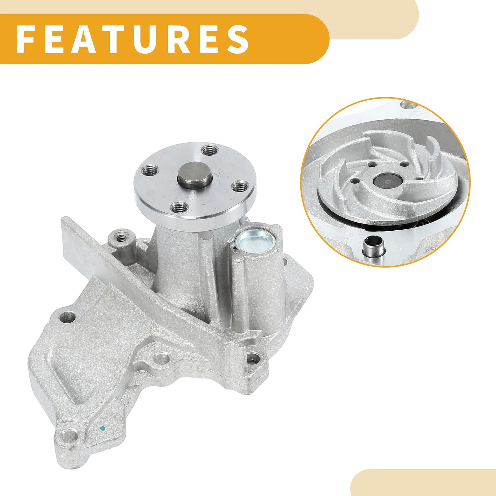 Water Pump with Gasket for Ford Fiesta (1995–2002) No.1007714/96MX8591AA/1326374