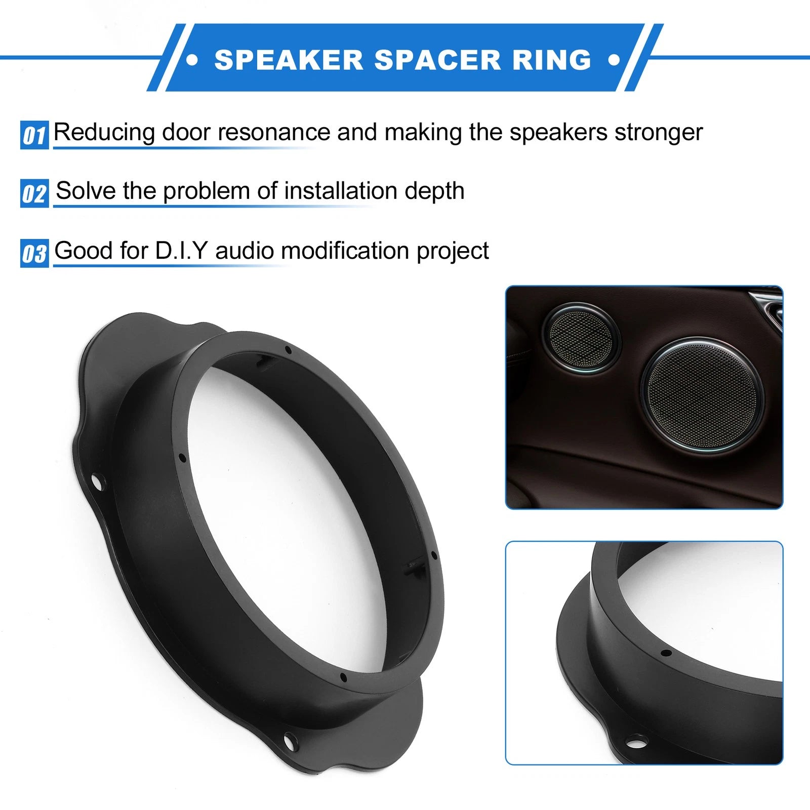 2X Speaker Spacer Ring for Ford C-Max (6.5'' Tweeter)