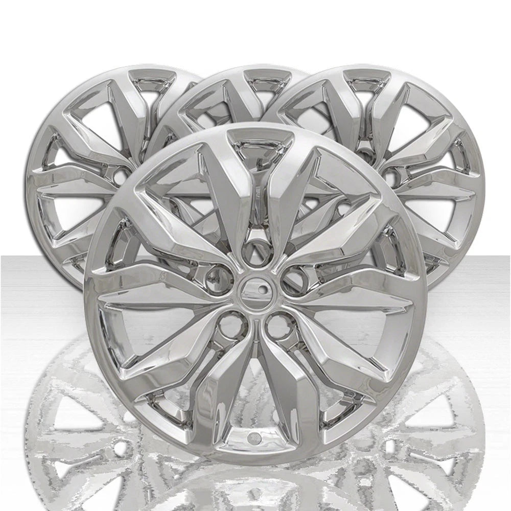 Set of 4 18" 10 Spoke Wheel Skins for 2016-2019 Chevy Impala - Chrome
