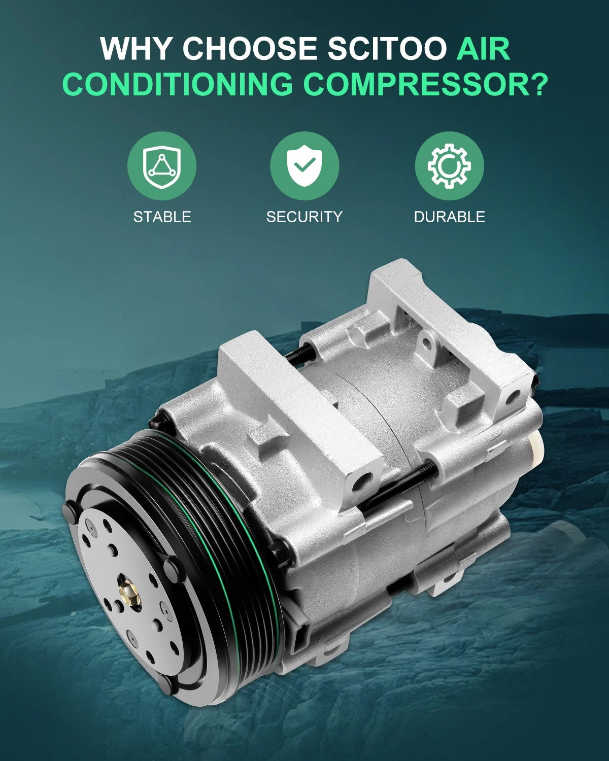 A/C Compressor for Ford E-150 E-250 E-350 Econoline, Explorer 4.0L (1991–1996)