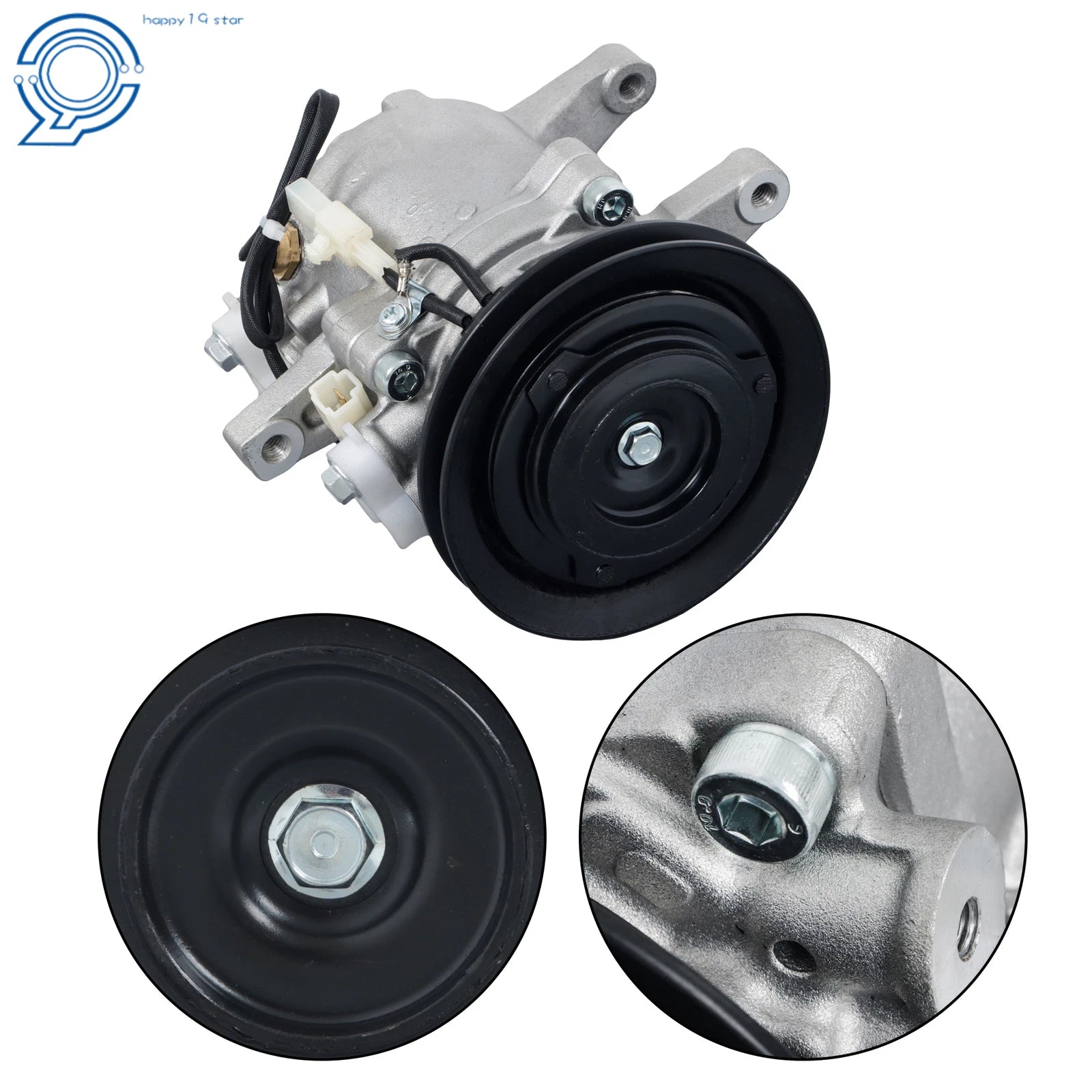 A/C Compressor with Clutch for Kubota SVL75-2C SVL75C SVL90-2C SVL90C (2015–2023)