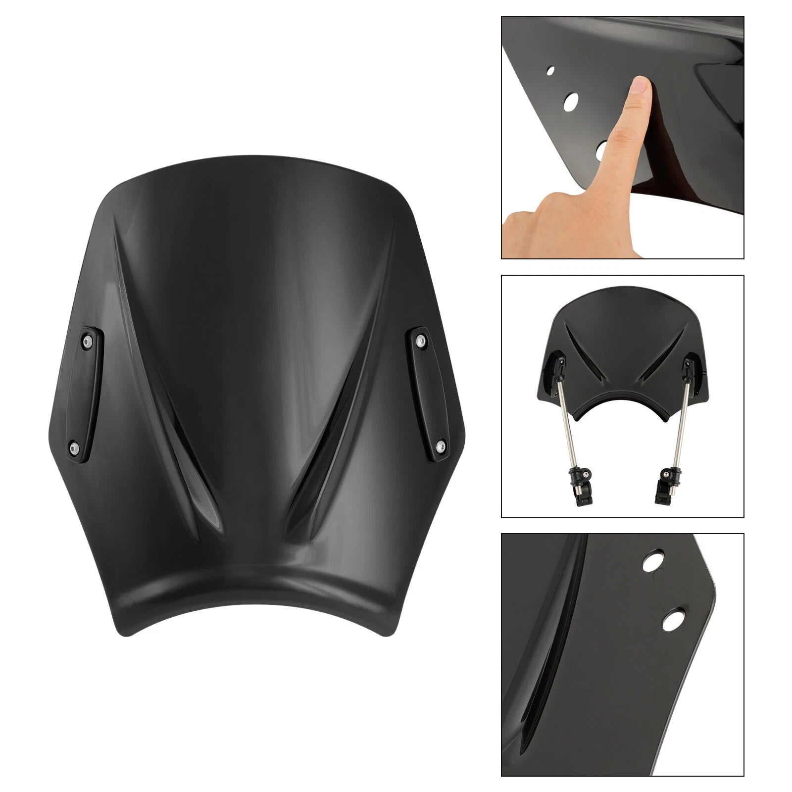 Windshield for Motorcycle with 22mm / 7/8" Handlebar (Universal)