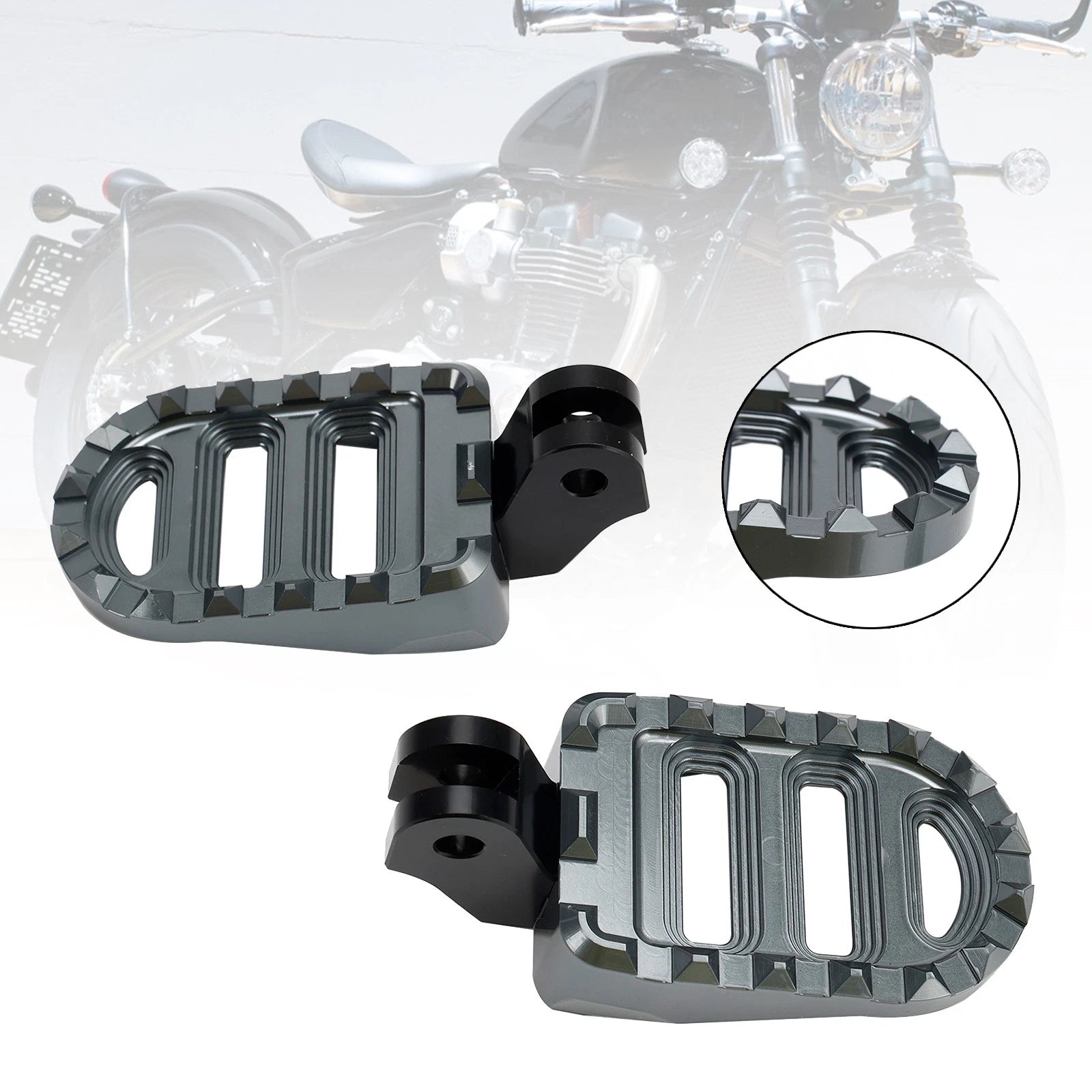 Front Footrests Foot Pegs for Bonneville T100 T120 (2016–2022)
