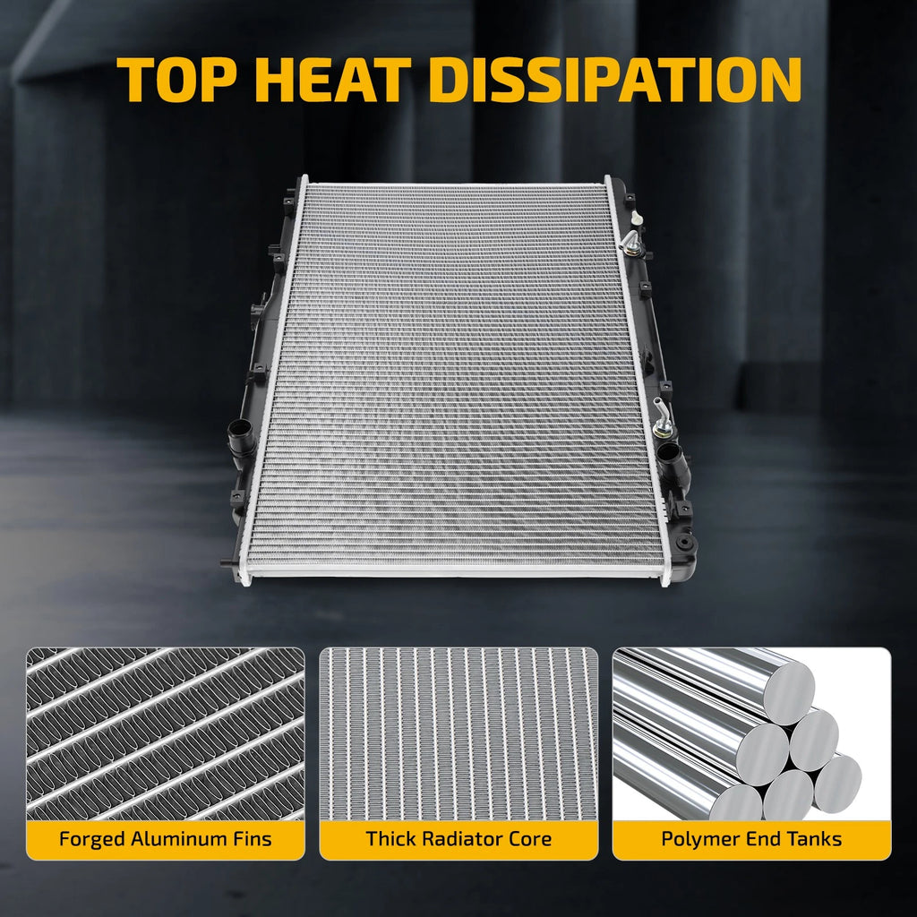 Aluminum Radiator for Honda Pilot (2005–2008) & Acura MDX (2003–2006) CU2956