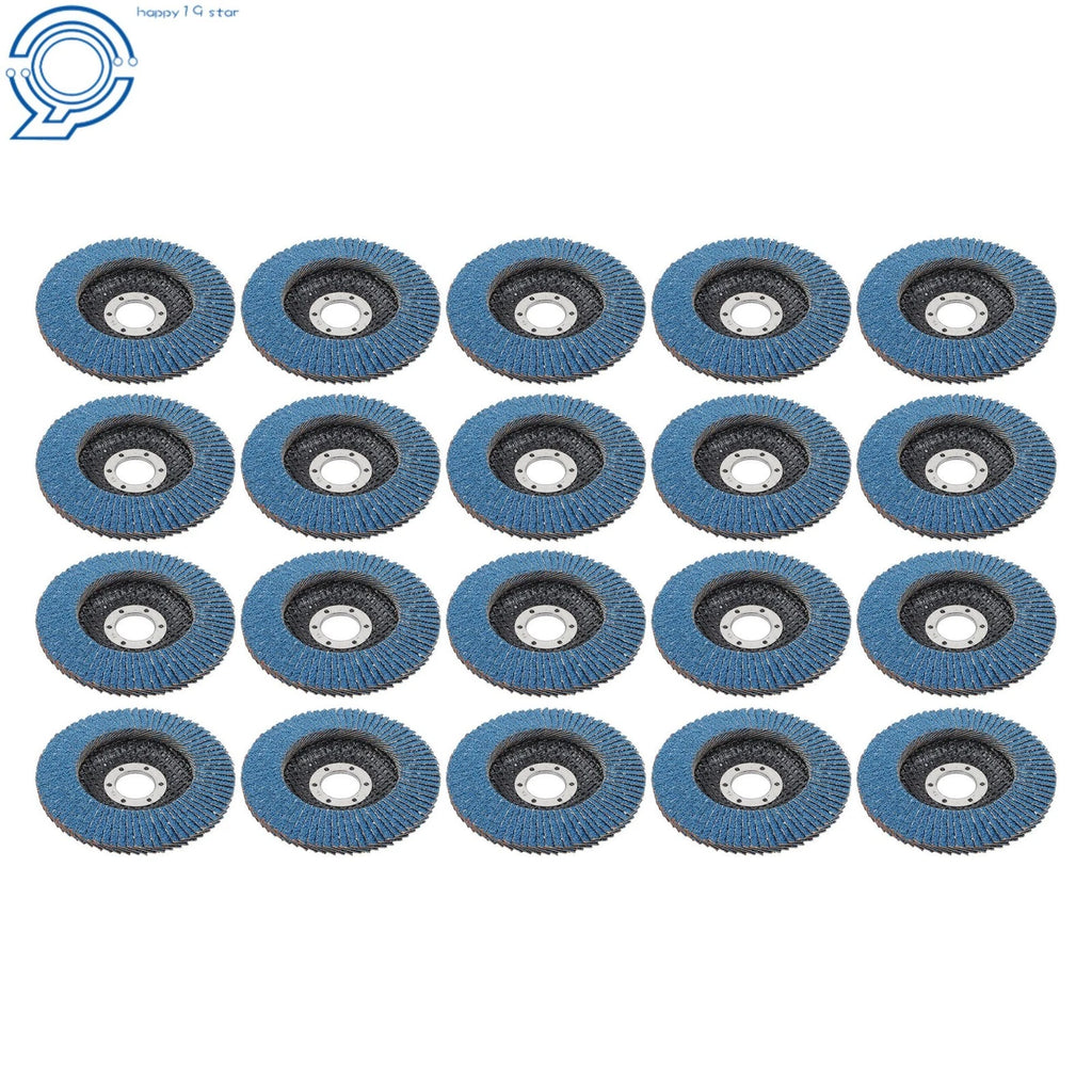 20 Pcs Zirconium Flap Wheels for Angle Grinder 5 Inch 40 Grit Type 29