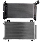 Aluminum Radiator & A/C Condenser Set for Toyota Corolla Matrix (2005–2008)