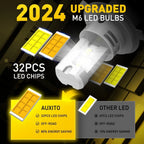 H4 LED Headlight Bulbs Kit for 6500K Super Bright
