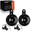 Black Disc Horn with 2 Connectors for Toyota Camry RAV4 Corolla (2018–2024)